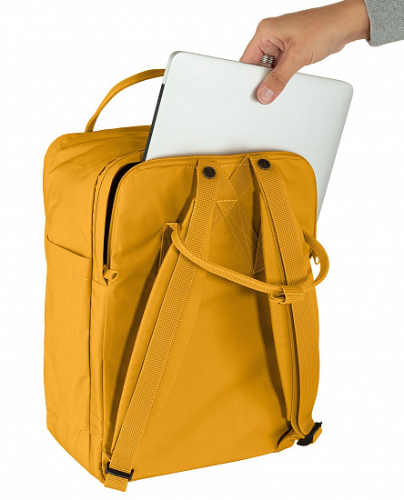 Рюкзак Fjallraven Kanken Laptop 13" Ochre - Фото 7 большая