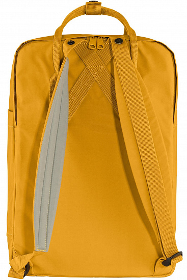 Рюкзак Fjallraven Kanken Laptop 17" Ochre - Фото 7 большая