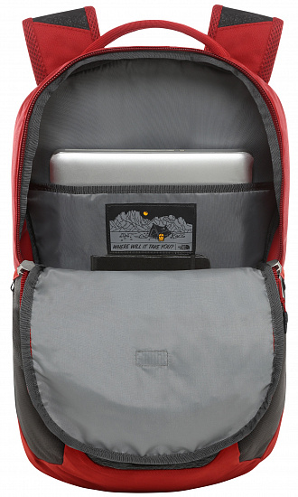 Рюкзак The North Face Vault Dark Grey Heather/Cardinal Red - Фото 5 большая