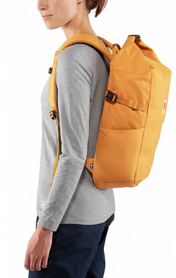 Рюкзак Fjallraven Ulvo Rolltop 23 Red Gold - Фото 5 большая