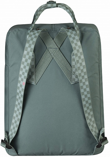 Рюкзак Fjallraven Kanken Frost Green-Chess Pattern - Фото 2 большая