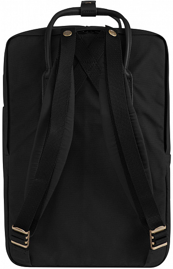 Рюкзак Fjallraven Kanken No. 2 Laptop 15" Black - Фото 3 большая