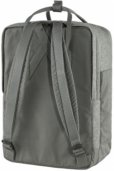 Рюкзак Fjallraven Kanken Re-Wool Laptop 15" Granite Grey - Фото 4 большая