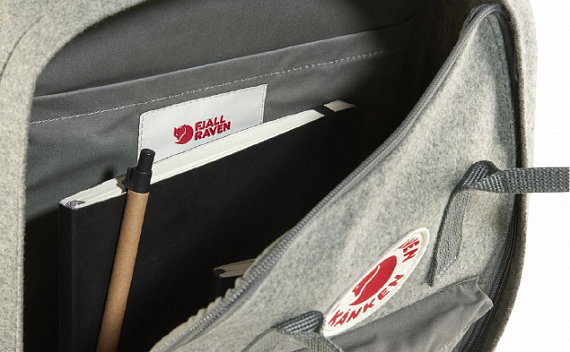 Рюкзак Fjallraven Kanken Re-Wool Laptop 15" Night Sky - Фото 8 большая