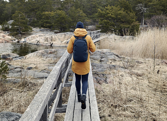 Рюкзак Lundhags Baxen 22 Синий/Сер.меланж - Фото 4 большая