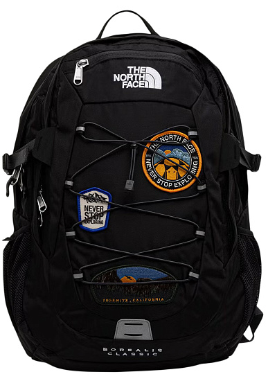 Рюкзак The North Face Borealis Classic Patch Tnf Black/Asphalt Grey/Patch - Фото 2 большая
