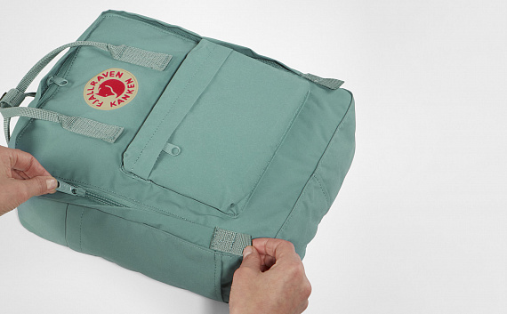 Рюкзак Fjallraven Kanken Leaf Green - Фото 4 большая