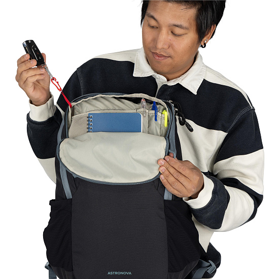 Рюкзак Osprey Astronova Black/Shale Grey - Фото 7 большая
