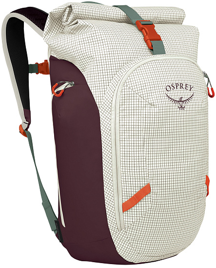 Рюкзак Osprey Transporter Roll Top Pack Mystery White/Moody Burgundy - Фото 1 большая