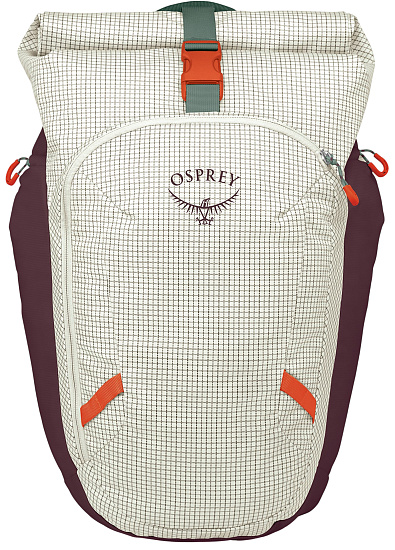 Рюкзак Osprey Transporter Roll Top Pack Mystery White/Moody Burgundy - Фото 3 большая