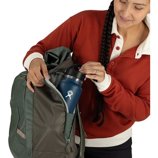 Рюкзак Osprey Transporter Roll Top Pack Pine Leaf Earl Grey - Фото 8 большая