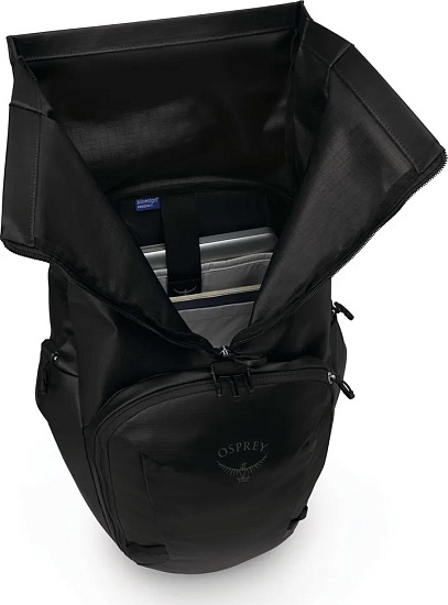 Рюкзак Osprey Transporter Roll Top Pack Raven Black Black - Фото 3 большая