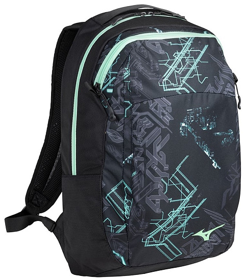 Рюкзак Mizuno Waso 20 Black/Mint - Фото 1 большая