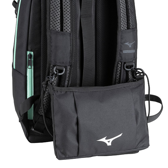Рюкзак Mizuno Waso 20 Black/Mint - Фото 8 большая