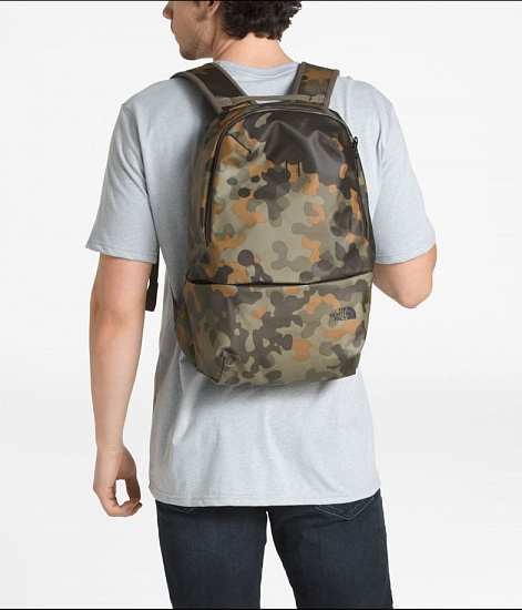 Рюкзак The North Face BTTFB New Taupe Green Macrofleck Print/TNF Black - Фото 4 большая