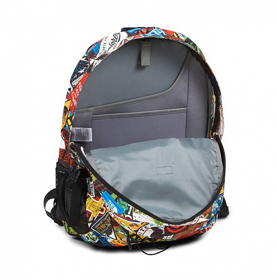 Рюкзак The North Face Borealis Classic Red Sticker Bomb Print/Black - Фото 4 большая