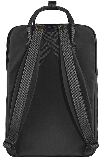 Рюкзак Fjallraven Kanken Laptop 15" Black - Фото 2 большая