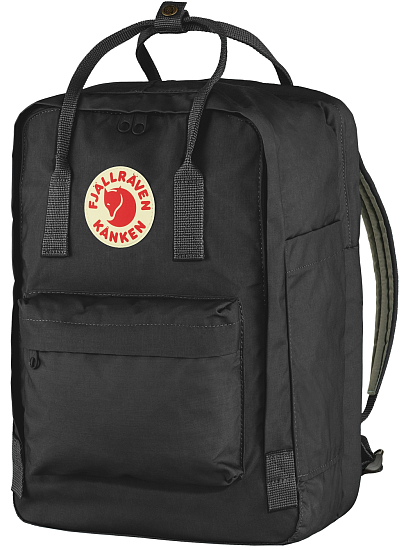 Рюкзак Fjallraven Kanken Laptop 15" Black - Фото 3 большая