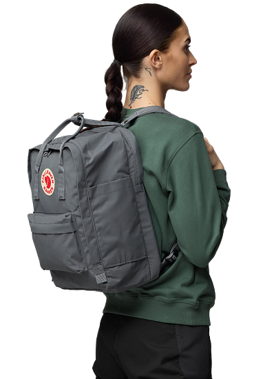 Рюкзак Fjallraven Kanken Laptop 15" Black - Фото 4 большая