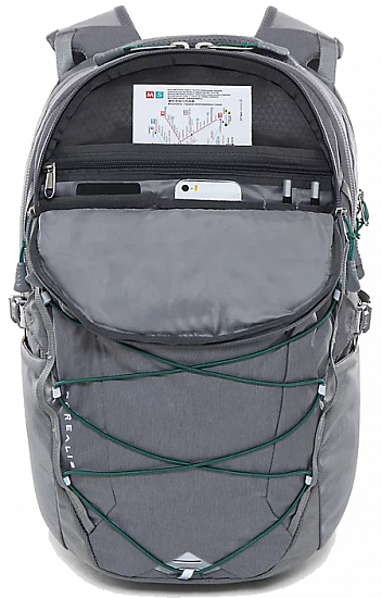Рюкзак The North Face Borealis Zinc Grey Dark Heather/Evergreen - Фото 4 большая