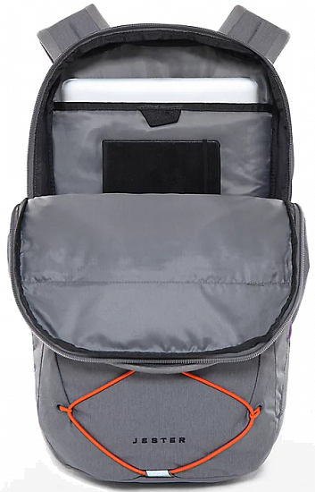 Рюкзак The North Face Jester Zinc Grey Dark Heather/Persian Orange - Фото 5 большая