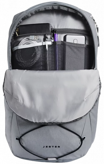 Рюкзак The North Face Jester Mid Grey Dark Heather/TNF Black - Фото 6 большая