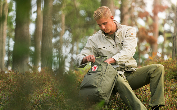 Рюкзак Fjallraven Kanken Laptop 13"  Ox Red - Фото 11 большая