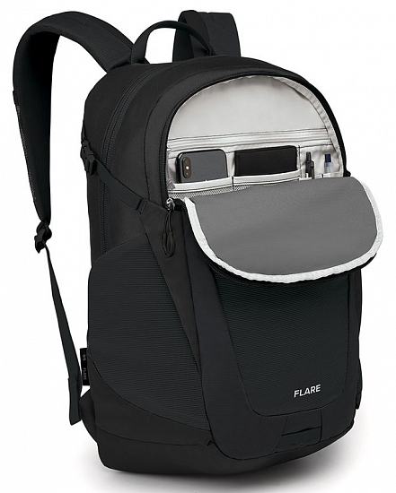 Рюкзак Osprey Flare Black - Фото 4 большая