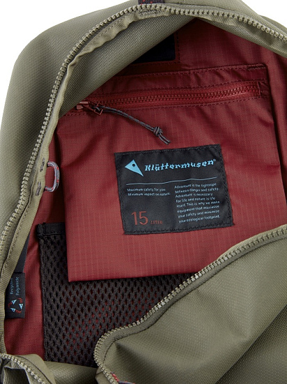 Рюкзак Klattermusen Bure 15 л Dusty Green-Burnt Russet - Фото 17 большая