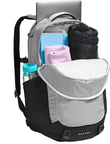 Рюкзак The North Face Router Meld Grey/TNF Black - Фото 4 большая