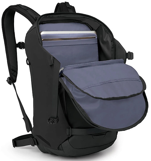 Рюкзак Osprey Metron 24 Pack Black/Anchor Blue - Фото 5 большая