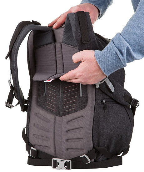 Рюкзак Bergans Metro 32 Solid Charcoal/Black - Фото 3 большая