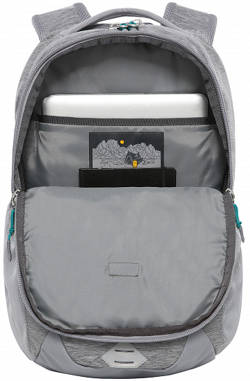 Рюкзак The North Face Jester Mid Grey Dark Heather/Fanfare Green - Фото 4 большая