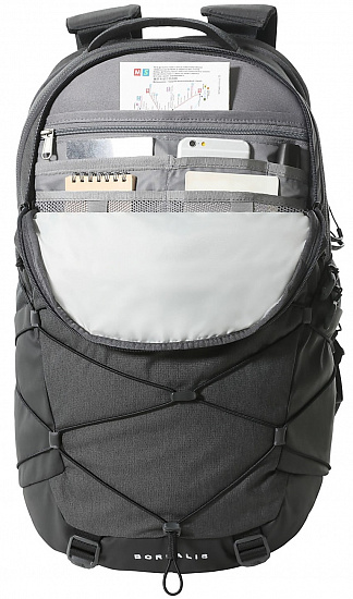 Рюкзак The North Face Borealis Asphalt Grey Light Heather/TNF Black - Фото 3 большая