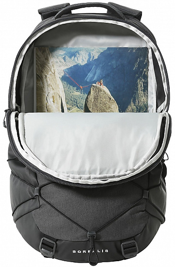 Рюкзак The North Face Borealis Asphalt Grey Light Heather/TNF Black - Фото 4 большая