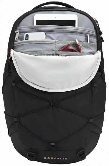 Рюкзак женский The North Face Borealis TNF Black Heather/Burnt Coral Metallic - Фото 5 большая