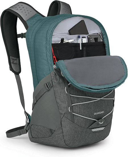 Рюкзак Osprey Quasar 26 Cascade Blue/Coal Grey Heather - Фото 4 большая
