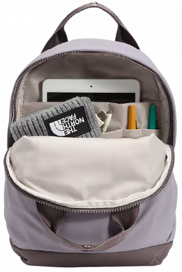 Рюкзак женский The North Face Never Stop Mini Minimal Grey/Graphite Purple - Фото 4 большая