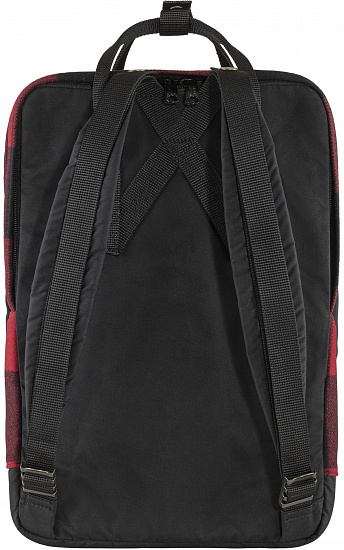 Рюкзак Fjallraven Kanken Re-Wool Laptop 15" Red-Black - Фото 2 большая