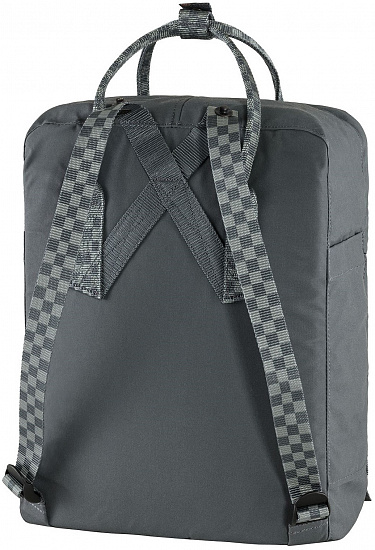 Рюкзак Fjallraven Kanken Super Grey-Chess Pattern - Фото 3 большая