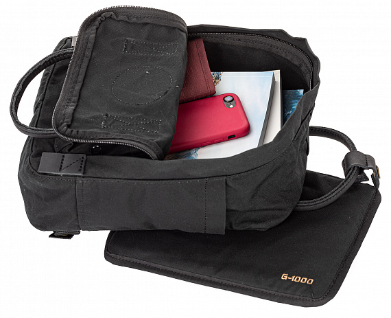Рюкзак Fjallraven Kanken No. 2 Black Mini Black - Фото 4 большая