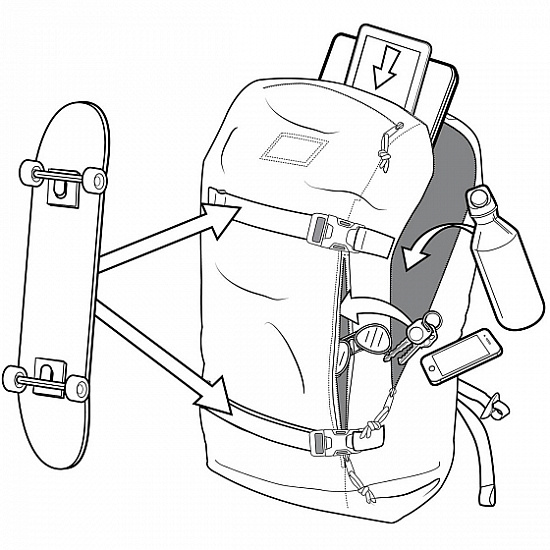 Рюкзак Burton Kilo 2.0 Port Royal Slub - Фото 3 большая