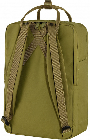 Рюкзак Fjallraven Kanken Laptop 15" Foliage Green - Фото 4 большая