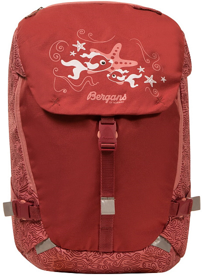 Рюкзак детский Bergans Aksla 24 Lid Creamy Rouge Waves - Фото 4 большая