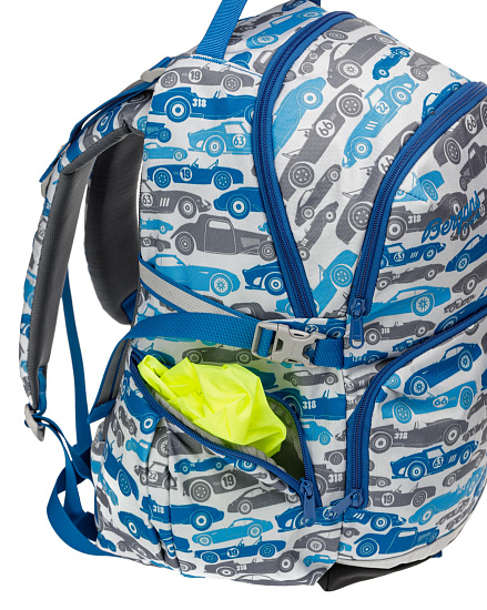 Рюкзак детский Bergans 2GO 24 Grey Cars - Фото 5 большая