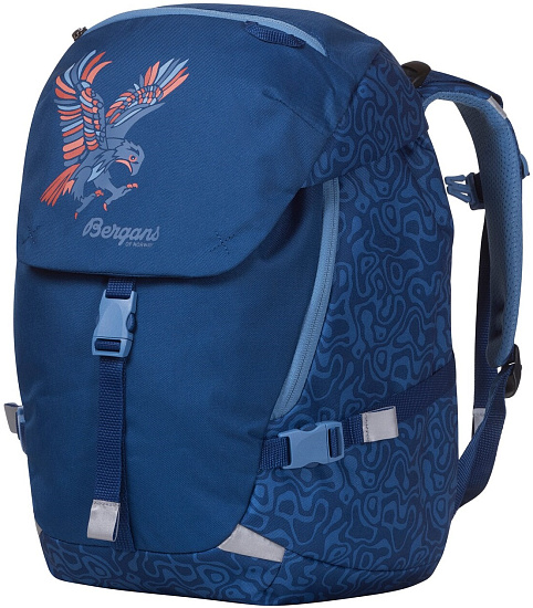 Рюкзак детский Bergans Aksla 24 Lid Dark Riviera Blue Topo - Фото 1 большая
