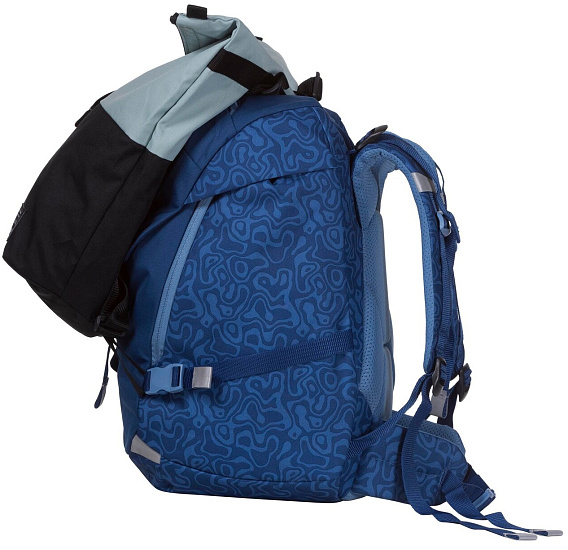 Рюкзак детский Bergans Aksla 24 Lid Dark Riviera Blue Topo - Фото 4 большая