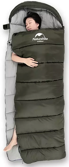 Спальный мешок Naturehike Envelope Sleeping Bag U150 Army Green - Фото 3 большая