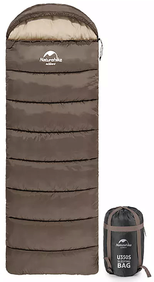 Спальный мешок Naturehike Envelope Sleeping Bag U150 Grey - Фото 2 большая