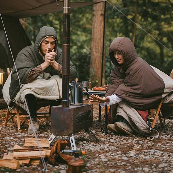 Пончо-спальник Naturehike Cloak Sleeping Bag Green - Фото 6 большая